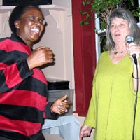 Julia and Glenda singing