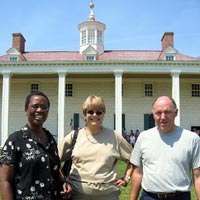 Julia, Mary and Mark at Mount Vernon