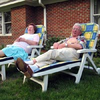 Gudrun and Axel enjoying spring in Virginia