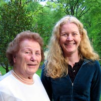 Gudrun with her grand daughter Marie