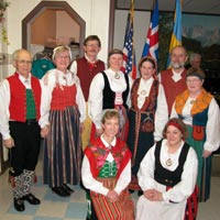 Nordic dancers performing in Redding, Pennsylvania