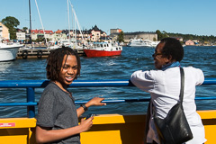 Nyaladzi and Julia in Vaxholm