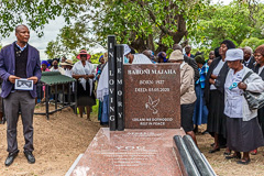 Tombstone unveiling